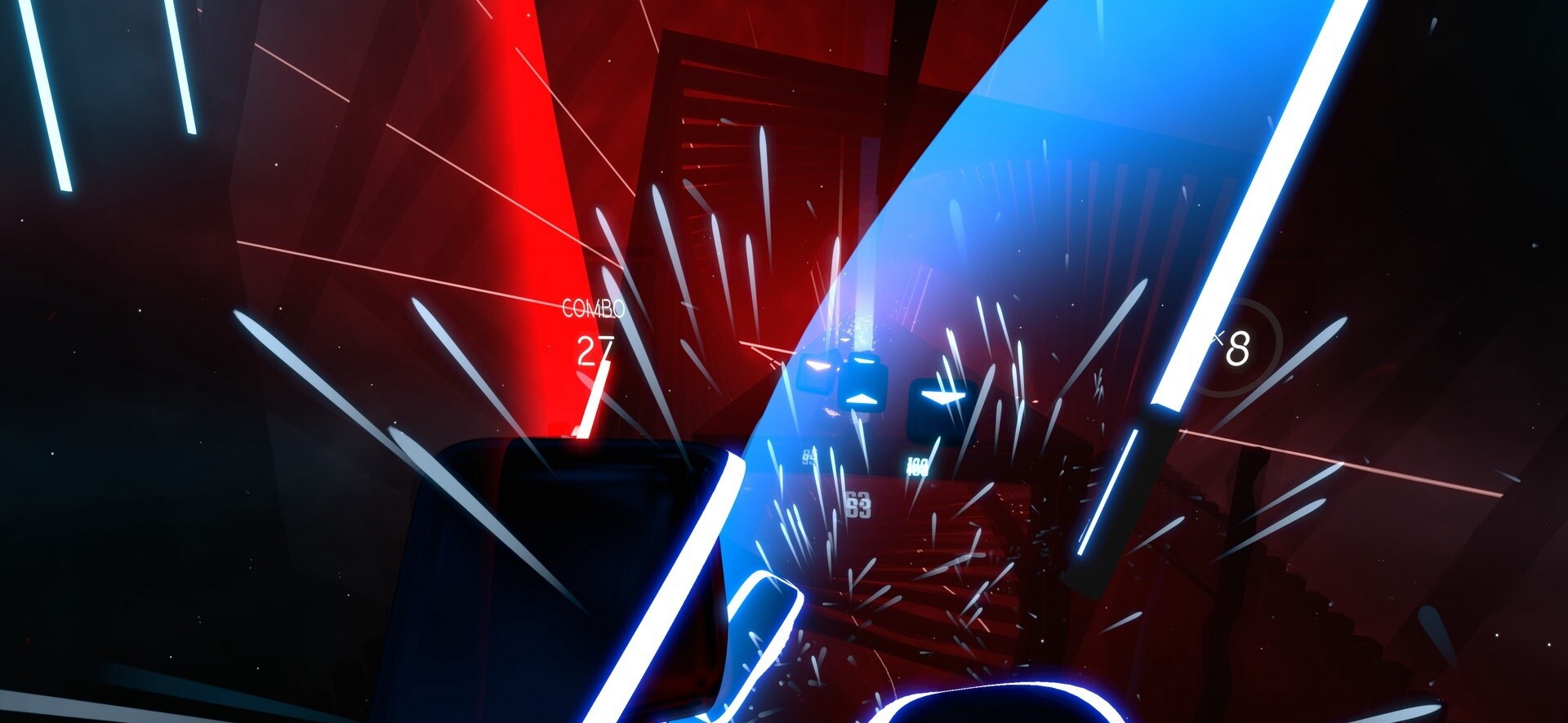 [VR交流学习] 节奏光剑（112首歌48把剑版） (Beat Saber)vr game