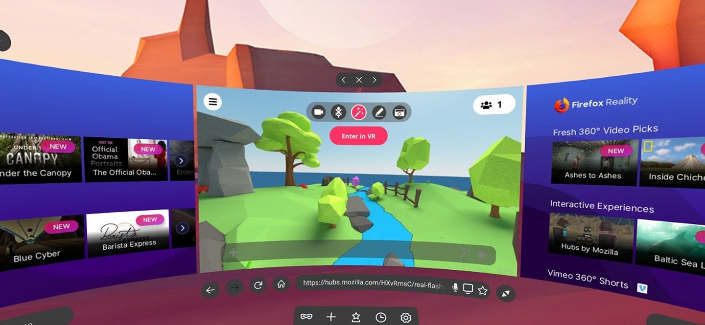 [VR共享内容]火狐VR浏览器（Firefox Reality VR）oculus GO