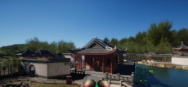 [VR游戏下载]古代园林(VR Chinese Garden Tour (HD): Flying as a dragonfly)