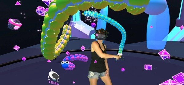 [VR游戏下载] 贪吃蛇 VR（Space Slurpies）
