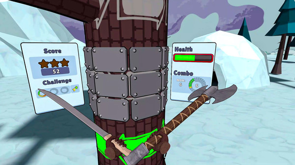 [免费VR游戏下载] 拿起斧头，砍树，打破纪录(Timberman VR)