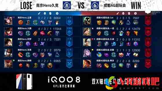 KPL秋季赛：久诚大法师YYDS！成都AG 3-2战胜南京Hero久竞